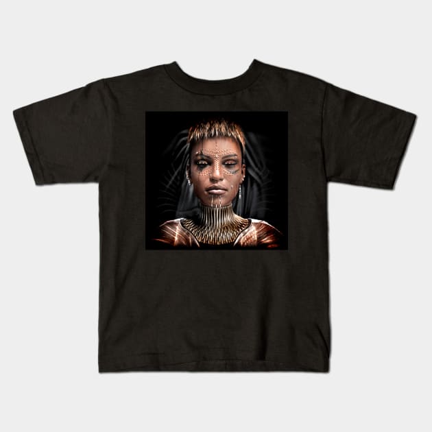 Queen Amanitore Kids T-Shirt by WarriorQueens